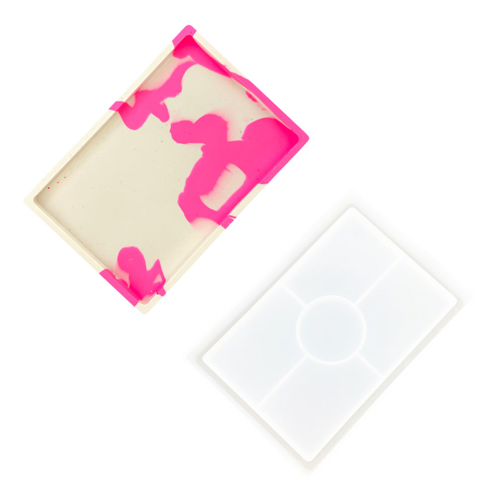 Silicone mould rectangular tray