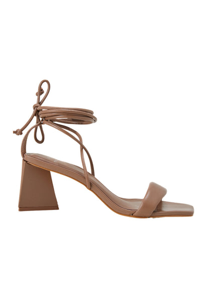 Caúna Calf Chocolat Leather Strappy Sandals – 6.5cm Block Heel