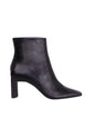 Senna Goat Black Leather Boots – Block Heel