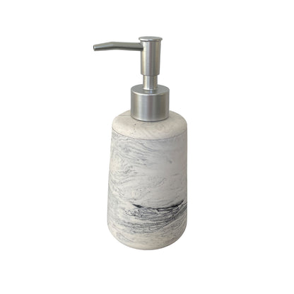 Silicone mould soap pump cylinder including pump