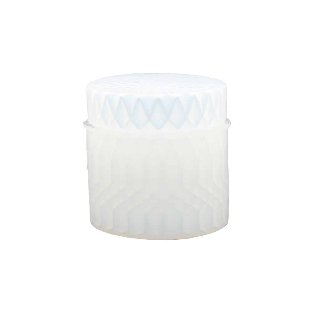 Silicone mould candle box with lid