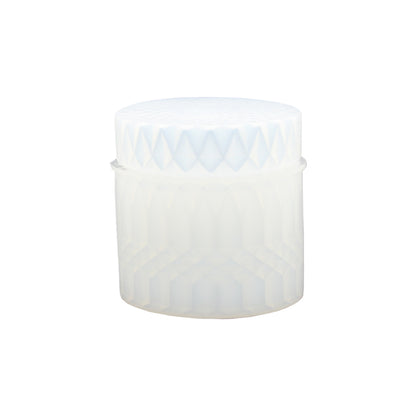 Silicone mould candle box with lid