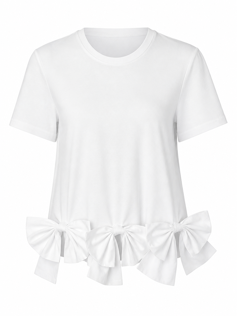 Worthy Bow Ruffle T-shirt