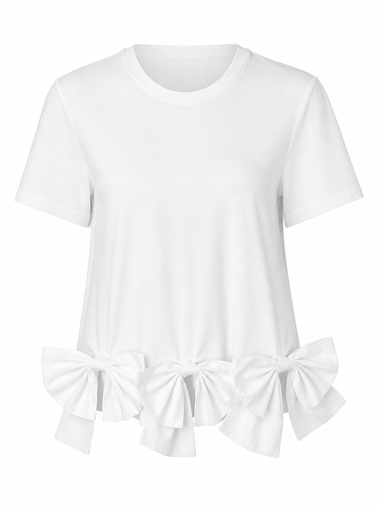 Worthy Bow Ruffle T-shirt