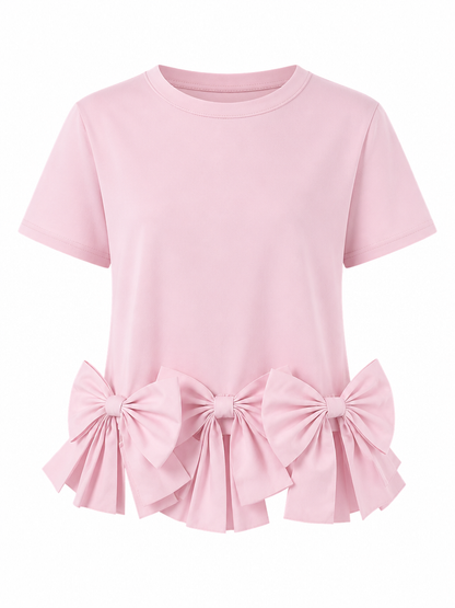 Worthy Bow Ruffle T-shirt