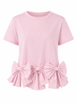 Worthy Bow Ruffle T-shirt
