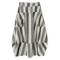 Unique Dot Striped A-Line Skirt