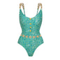 Vibrant Ruffle Floral Bikini Set