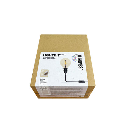 Lamp cable with switch UK E27 1.8 m black