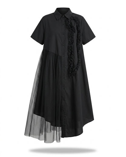 Audacious Mesh Layered Maxi Dress