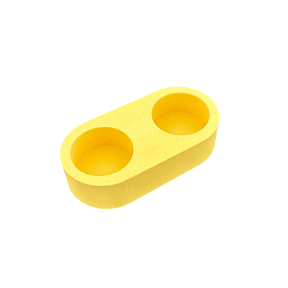 Silicone mould round tealight holder with 2 holes