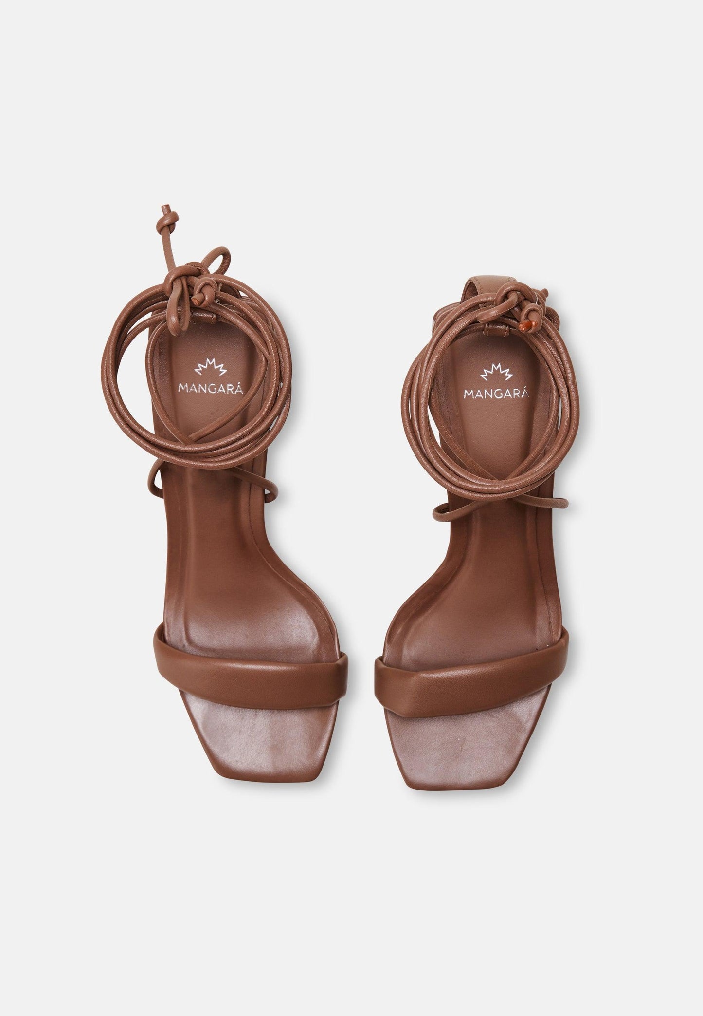 Caúna Calf Chocolat Leather Strappy Sandals – 6.5cm Block Heel