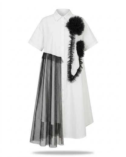 Audacious Mesh Layered Maxi Dress